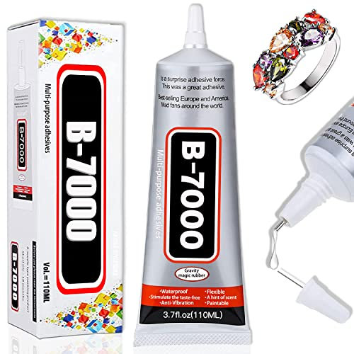 Multi-Purpose B7000 Glue 110ml/3.7 fl oz 1-Pack - High Strength, Flexible, Waterproof Adhesive for Jewelry, Electronics, Crafts and More