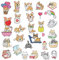 Diamant Malerei Aufkleber, Hunde und Katzen Diamond Painting Sticker Set für Kinder Erwachsene, Diamant Mosaik Aufkleber Kunst und Handwerk Set für Scrapbooking, Notebooks, Tassen, Gepäck, Laptops