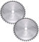 40T Brush Cutter Blade Chainsaw Tooth Brush Blade 10 Cutting Head with 1 Arbor, Replacement Accessory for Lawn Mower, Weed Eater, Trimmer (Pack of 2)