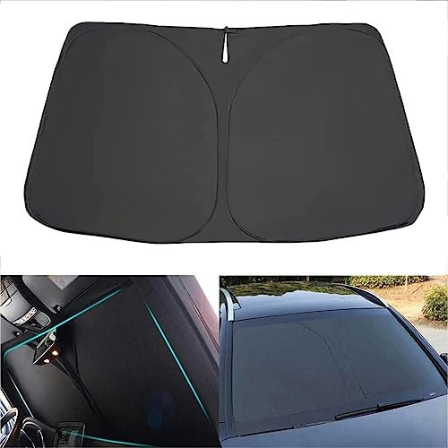 FWIW Parasol de Coche para Mercedes Sprinter, Cubierta de Ventana para Parabrisas - Protección contra el Sol y los Rayos UV,B/Black