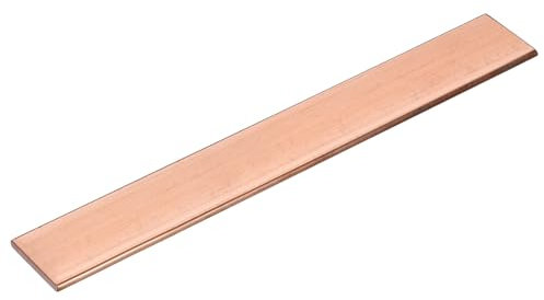 sourcing map Copper Flat Bar, 0.2 Thickness x 1.18 Width x 7.87 Length Copper Bus Bar Stock Plate Mill for Electrical (5mm x 30mm x 200mm)