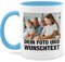 Tasse Tassen 325ml - Mit Foto I Eigenem Bild I Text I Name I Wunschtext - 325 ml - Hellblau - mug with photo fototasse selbst drucken fotos kaffeebecher personalisierte teetasse bildtasse