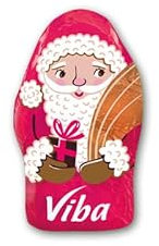 Viba Weihnachtsmännchen gefüllt mit Nougat, 168 x 10 g