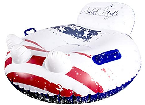 Aufblasbarer Schneeschlauch, großer aufblasbarer Schlitten, Schneeschlauch mit verstärkten Nähten, aufblasbarer Schlitten mit bequemen Sitzgelegenheiten, Schneeschlauch mit schnellem Aufblasen für