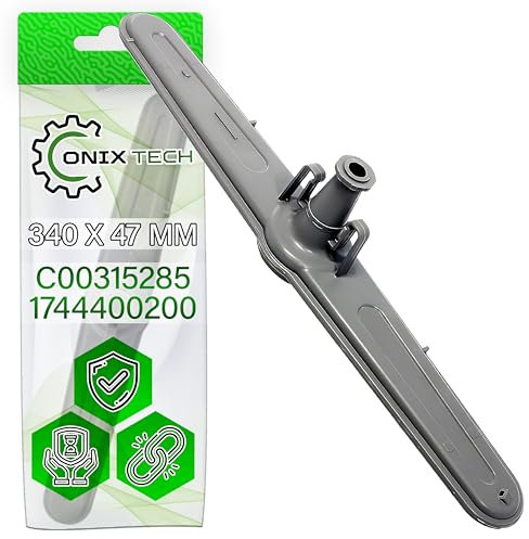 Brazo Rociador Inferior para Lavavajillas 340 x 47 mm con Código Original 1515200200 1744400200 1515200100 481236068823 C00315285 para Beko para Whirlpool para Arcelik - Garantía de 5 Años - ONIX TECH