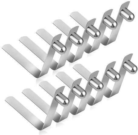 Kayak Remo Broches,Clips de Resorte de Doble Botón para Remo de Kayak,10 Paquetes Palo Pulsador Botón Resorte Clips Acero Hueco Botón Bloqueo Tubo Único Pasadores para Camping Toldo Carpa Poste