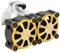 DKKY RC Motor Cooling Fan Heatsink 18000RPM 36mm for ARRMA Axial Traxxas 1/6 1/8 1/10 RC Models with 3650 Motor (Yellow)