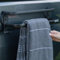 Campnetic magnetischer Handtuchhalter schwarz 50cm - Camper Zubehör für Kastenwagen, Vans, Wohnmobile - Offroad Zubehör - Magnet Handtuch Halter - inkl. Aufbewahrungsbeutel - gummierte Magnete