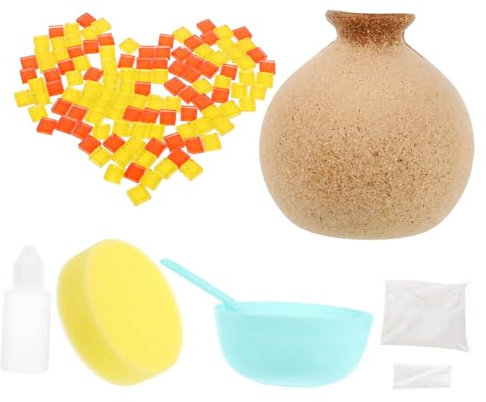 HAWILLOSCH 1satz Mosaikvase Handgefertigtes Bastelset Für Kreative Kinderaktivitäten Für Und Besondere Anlässe Fördert Kognitive Fähigkeiten Und Nachhaltigkeit