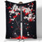 Generisch Kuscheldecke Flauschig 150 x 200 cm 3D Fleecedecke Schwarz Japanischer Stil Kirschblütenbaum Schwert,Plüsch Decke Für Kinder Weiche Flanell Fleecedecke Sofadecke Outdoordecke Für Sofa Bett