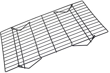 Amosfun Kuchen Kühlregal kühlung chillen küche zubehör Brotkühlgestell kühlmatten grilll kochplatte brotbackform Backkühlregale Backzubehör Backwerkzeuge und Gadgets Grillrost Eisen Black