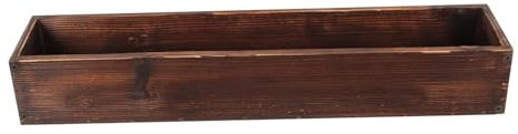 Qianly Rechteckiger Pflanzkasten Aus Holz für Innen Und Außenpflanzen, Geschenk für Freunde, Mehrfarbig, 50cmx14cmx8cm