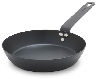 GreenPan Bobby Flay – Poêle à frire en acier au carbone pré-enduite, naturellement antiadhésive, sans PFAS, très résistante, résistante à la chaleur, durable et polyvalente pour cuisinière, four