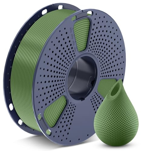 SUNLU PETG Olivgrün Filament 1.75 mm, 3D Drucker Filament Olivgrün PETG 1KG | Hohe Festigkeit & Zähigkeit PETG 1KG Spule (2,2 lbs) für Meisten 3D Drucker, Maßgenauigkeit +/- 0,02mm, Olivgrün 1000g