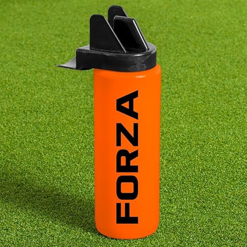 FORZA 1L Team Hygiene Water Bottles | BPA Free Sports Water Bottles with Contactless Nozzle - Ideal for Sports Teams (Orange, Pack of 1)