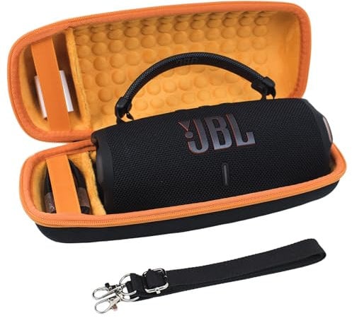YIIWAY Hard Travel Case Compatible with JBL Charge 6 / JBL Charge 5 Portable Bluetooth Speaker, Case Only - Black YC80019