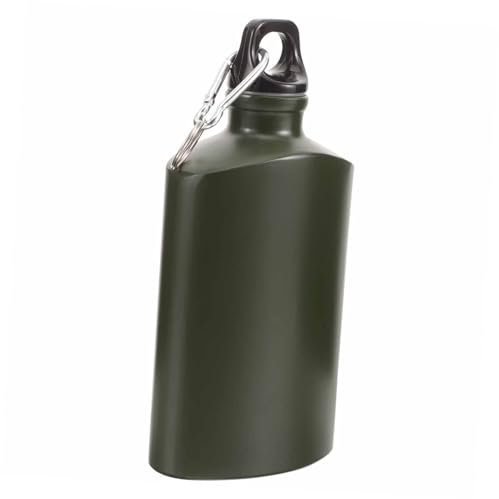 UPKOCH Bouteille Eau Plate Aluminium Bouteille Militaire Résistante Pour Voyage Extérieur Gourde Portable Pour Camping
