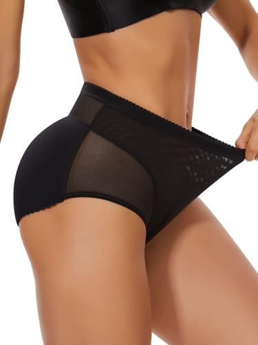 SEXYWG Bum Pads Shapewear Hip Pads Body Shaper Bottom Lift Pants Shapewear Tummy Control Panty Girdle Seamless Padded Panties