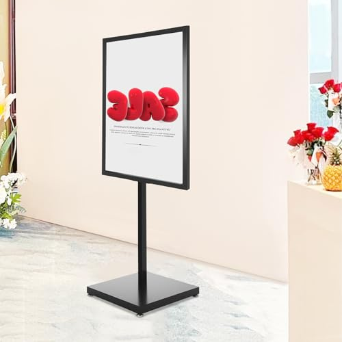 Kundenstopper A1 - Soporte para carteles (65 x 90 cm, de metal, para publicidad, para supermercados, restaurantes y tiendas