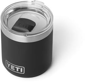 YETI Rambler Stapelbares Lowball Mit DuraSip Keramikbeschichtung, Black, 10 oz (295 ml)