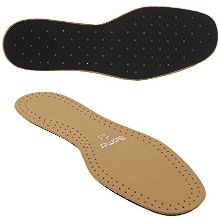 Bama Comfort Exquisit- Premium Sohlen, Schuheinlagen aus hochwertigem Leder, Größe 47 – stoßdämpfende Einlegesohlen mit Aktivkohle für Erwachsene, 1 Paar
