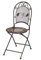 aubaho Nostalgie Gartenstuhl 9kg Schmiedeeisen Klappstuhl Stuhl antik Stil braun Eisen