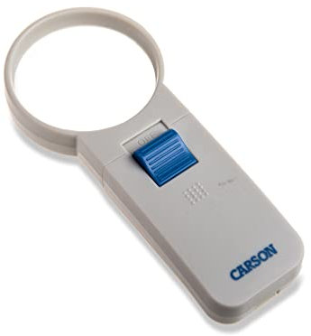 Carson Illuminated Handheld 5x Lupe mit LED und asphärischer 2,5 Linse (SV-50)