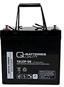 Q-Batteries 12LCP-56 12V 56Ah Blei Akku Zyklentyp AGM Deep Cycle VRLA