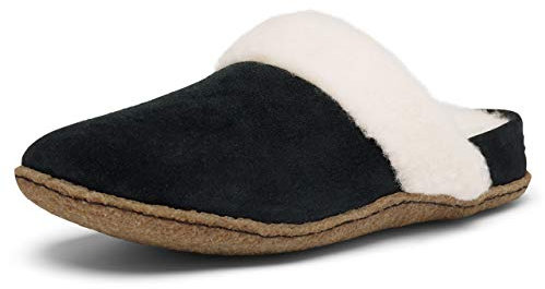 Sorel NAKISKA SLIDE II Hausschuhe für Damen, Schwarz (Black x Natural), 36 EU