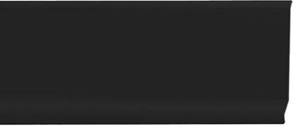 M.Service Srl - Battiscopa in PVC liscio - Nero - 70x7x2000 mm - Industriale - Baseboard