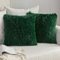 MIULEE 2er Set Kissenbezüge Künstlich Kissenbezug Dekorative Dekokissen Kuschelkissen Plüschkissen Kuschelig Couchkissen Superweich Kissen Flauschig kissenhülle 50x50 cm Dunkelgrün