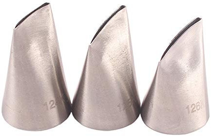 BLUGUL Set di 3 Austin Rose Ugelli Punte, Beccucci in Acciaio Inox per Decorazioni Floreali di Dolci, Torte