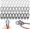 30PCS Mini SF Carabiner Clips Tiny Alloy Spring Snap Hook Keychain Clasps EDC Small Hanging Buckle for Backpack Camping Bottle Using Accessories Paracord Tactical Survival Gear (3 Colors)