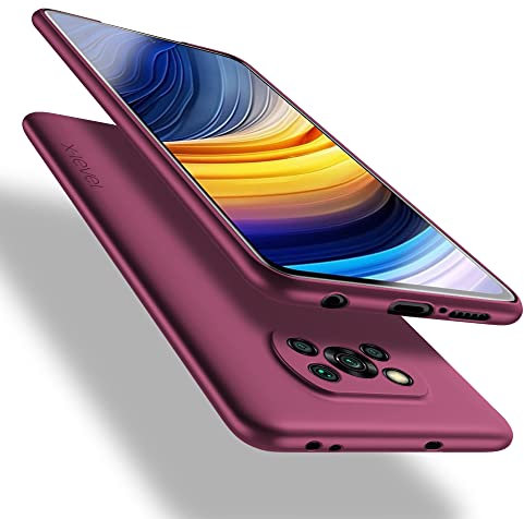 X-level Poco X3 Pro Hülle, Xiaomi Poco X3 NFC Hülle, [Guardian Serie] Soft Flex TPU Case Ultradünn Handyhülle Silikon Bumper Cover Tasche Schutzhülle für Poco X3 Pro/Xiaomi Poco X3 NFC - Weinrot