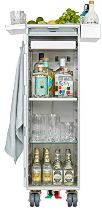 VanDeBord Ausstattungspaket für Flugzeugtrolleys und Airline Trolleys, Bar inkl. Sideboxen, KSSU-Norm