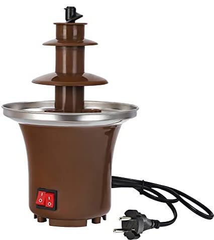 Mini Chocolate Fountain Three Layers Electric Chocolate Melting Machine Household Triple Heating Cheese Fondue Chocolate Machine