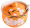 FülleMore Keramik Gewürzdose Gewürzgläser 300ml Zuckerdose mit Deckel und Löffel süße Blumenmuster Salztopf Aufbewahrungsdose für Küche Esstisch (Orange)