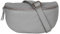 AmbraModa GLX1 - Damen Herren Unisex kleine Hüfttasche Gürteltasche Bauchtasche Umhängetasche aus Echtleder (Grau)
