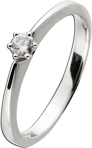 Ch.Abramowicz Brillant Solitärring Weißgold 585 14 K 0.15ct TW VSI 18