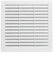 A2ZWORLD Griglia di Ventilazione Rettangolare, Griglia Aerazione In Plastica Quadrata, Dotato di Zanzariera, Protezione Contro Insetti, Colore Bianco, Made In Italy (230x230mm)