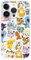 Hülle Kompatibel mit iPhone 15 Pro Offizieller Pokémon Muster Aufkleber zum Schutz Ihres Handys, Transparente Flexible Silikonhülle mit Offizieller Pokémon-Lizenz