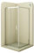 Moments of Glass - Mampara de Ducha Dora 90x140x190cm | REVERSIBLE | Puerta corredera, Ajuste 87,5-89,5 x 137,5-139,5cm | Perfiles Cromados, cristal de seguridad ESG Satinado de 6mm