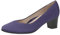 CAPRICE Damen Pumps aus Leder mit Blockabsatz, Lila (Purple Suede), 38 EU