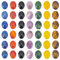 Beebeecraft 42 Stück 7 Stile Chakra Stein Cabochons Natürliche Edelsteine Flache Rückseite Polierte Ovale Cabochon Perlen Für Die Schmuckherstellung DIY Armband Halskette Ohrringe Basteln