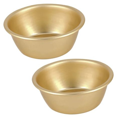 Cabilock 2piezas Tazones De Aluminio Multifunción Para Vino y Agua Resistentes y Ligeros Cuencos Compactos Reutilizables Para Camping Adecuados Para Cocina y Menaje Exteriores