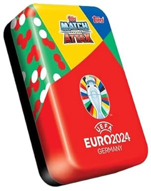 Topps UEFA Euro 2024 Germany Match Attax Trading Cards – 1x Mega Tin Rot