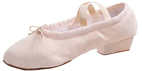 Women's Shoes Pumps Wedge Heel Women's Canvas Dance Shoes Training Shoes with Soft Soles Ballet Shoes Sandals Dance Casual Shoes Women's Wedding Shoes, beige, 5 UK