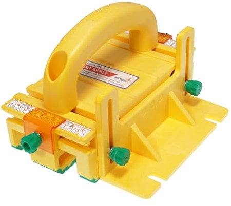 GRR-RIPPER+ by Microjig. Includes SafeRip Kit. Fully Adjustable 3D Push Block for Table Saws, Router Tables, Band Saws, and Jointers. (SKU: GR-100+) Yellow/Green