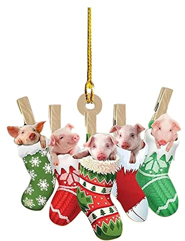 Hängesessel Befestigung Kette Weihnachtsbaumdekoration, Auto-Rückspiegel-Rucksack-Anhänger-Handwerks-Sammlung Kinderspielzeug-Geschenk Wärmestrahler Terrasse Hängen (B, One Size)