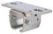 ATTAS MEA Support de plafond pour portail coulissant type 2, 43 x 48 cm, fixation au plafond extérieure, manchon de plafond pour rails lourds, profilé en C, acier galvanisé, support de rail de porte